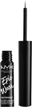 Eyeliner w płynie NYX Professional Makeup Epic Wear Metallic Liquid Liner 02 Gun Metal 3.5 ml (800897103392)
