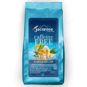 Кофе молотый без кофеина Jacoffee Arabica, Ром, 225г