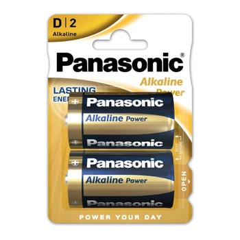 Батарейки алкалічні Panasonic D 2 шт. PNLR20-2BP (5410853039211)