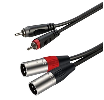 Готовый аудио кабель 2xRCA — 2xXLR Male Roxtone RAC-C190-L1 1м