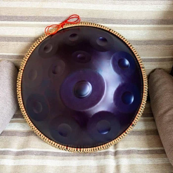 Handpan, Ханг, hang drum музичний інструмент на 12 нот 55см фіолетовий