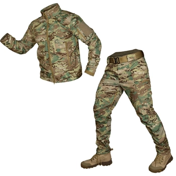 Чоловічий костюм Phantom Stalker Куртка + Штани SoftShell на флісі / Демісезонний комплект мультикам розмір 3XL