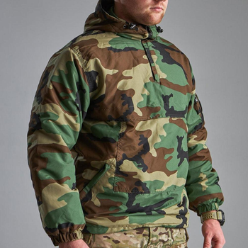 Зимняя Мужская Куртка Mil-Tec с капюшоном / Утепленный Анорак мультикам "британка" размер M