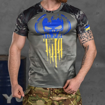 Потоотводящая мужская футболка с принтом "Punisher" Coolmax мультикам размер 2XL