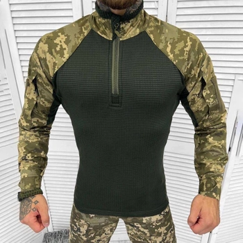 Мужской Флисовый Убакс с вафельной текстурой / Утепленная рубашка пиксель размер L