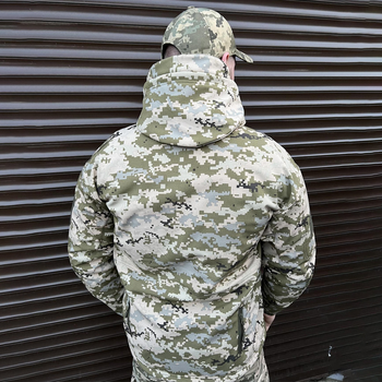 Чоловіча куртка Soft Shell до -5°C піксель розмір XL