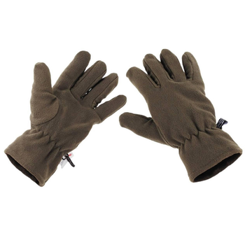 Зимові флісові рукавиці з підкладкою Thinsulate олива розмір S
