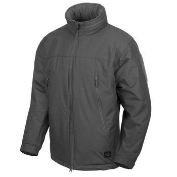 Мужская зимняя куртка "Helikon-Tex Level 7" Rip-stop с утеплителем Climashield Apex серая размер M