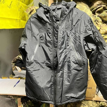 Мембранна Чоловіча Куртка Level 7 з утеплювачем еко-пух чорна розмір 2XL