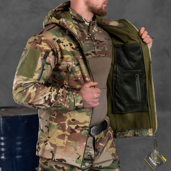 Демисезонная Мужская Куртка "Region" Softshell с липучками под шевроны мультикам размер 2XL