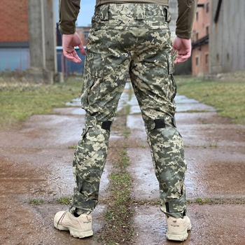 Мужские влагозащищенные брюки с карманами пиксель размер 2XL