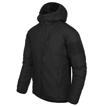 Мужская зимняя куртка "Helikon" WindPack с подкладкой Climashield черная размер XS