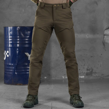 Мужские брюки Patriot stretch cotton с высоким поясом олива размер 2XL