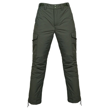 Чоловічі Штани на холлофайбері олива / Утеплені брюки Фінетекс розмір S