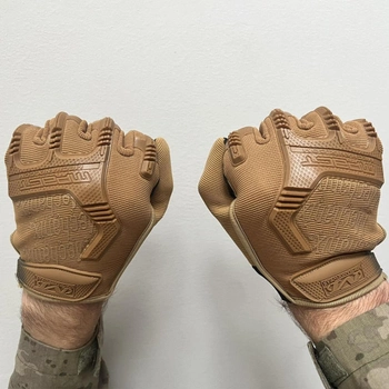 Перчатки Mechanix M-Pact с защитными накладками койот размер M