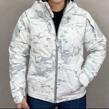Чоловіча зимова Куртка "Call Dragon" з підкладкою Omni-Heat білий мультикам розмір XL