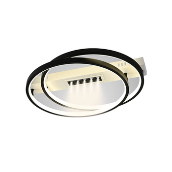 Люстра світлодіодна стельова біло-чорна Свет SY-16049/2 WH+BK 88+10W