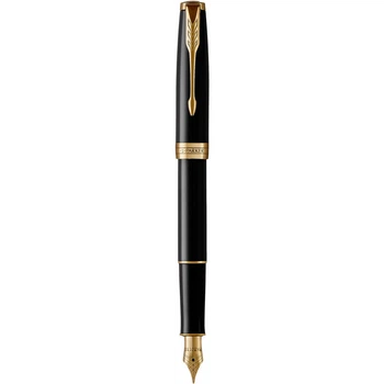 Ручка пір’яна Parker SONNET 17 Black Lacquer GT FP F (86015)