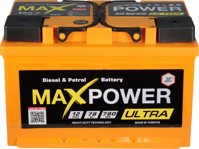 АКБ 78-А/Ч (MaxPower) Ultra (R+) 780A (278х175х175мм.) TMA75AA750R