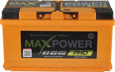 АКБ 100-А/Ч (MaxPower) PRO (R+) 850A (352х175х190мм.) TM75A750R