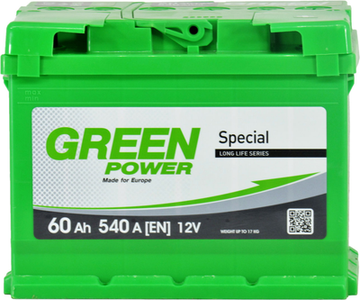 АКБ 60-А/Ч (Green Power) (R+) 540A