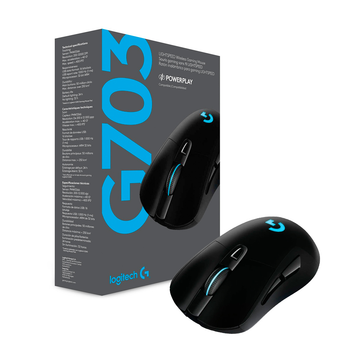 Миша бездротова Logitech G703 HERO Lightsync RGB ігрова Чорний (1013-669-00)