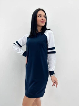 Женское спортивное платье Fashion из двунитки 42/44 темно-синій