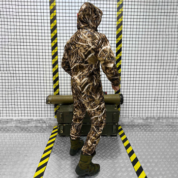 Демисезонный маскировочный Костюм Куртка + Брюки / Комплект Softshell камуфляж размер M