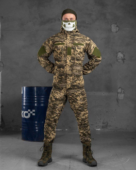 Тактичний військовий костюм гірка Статутний ( Кітель + Штани ), Камуфляж: Піксель ЗСУ, Розмір: L