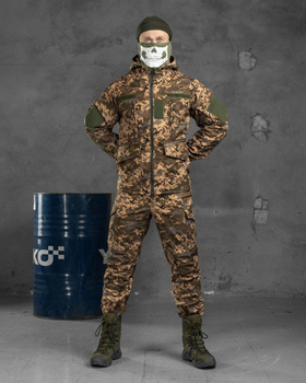 Тактичний теплий військовий комплект Fantom ( Куртка + Штани ), Камуфляж: Піксель, Розмір: XL