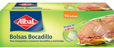 Пакети для канапок Albal Bolsas Bocadillo з клапаном 50 шт (8410208958058)