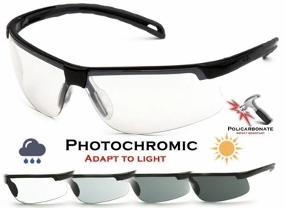 Окуляри захисні фотохромні Pyramex EVER-LITE Photochromic (clear) прозорі фотохромні