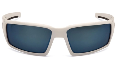 Окуляри захисні Venture Gear Pagosa White (ice blue mirror) Anti-Fog, дзеркальні сині в білій оправі