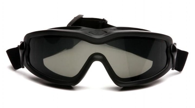 Очки маска Pyramex V2G-Plus (XP) баллистические с уплотнителем Anti-Fog, чёрные