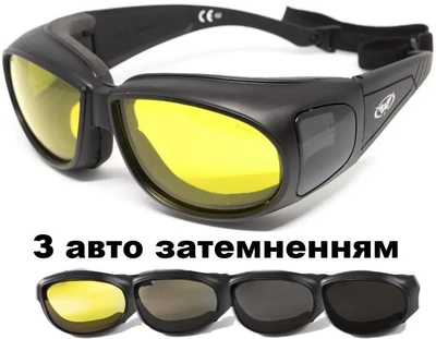Очки Global Vision Outfitter Photochromic (yellow) Anti-Fog, фотохромные желтые