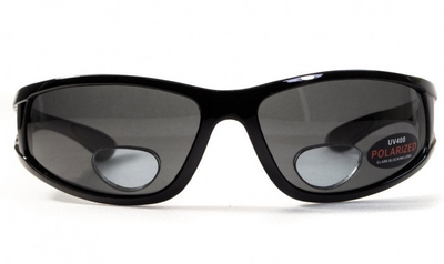 Поляризационные очки бифокальные BluWater Bifocal-3 (+3.0) Polarized (gray) серые