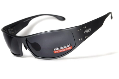 Открытыте защитные очки Global Vision BAD-ASS-2 GunMetal (gray) серые