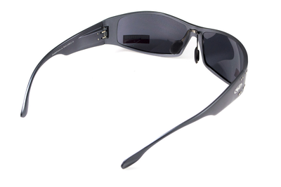 Открытыте защитные очки Global Vision BAD-ASS-2 GunMetal (gray) серые