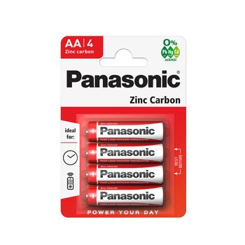 Батарейки вугільно-цинкові Panasonic AA 4 шт. PNR06-4BP (5410853032830)