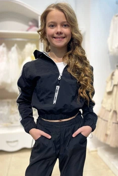 Ветровка A-yugi Jeans 158 см Черный (2125000659435)