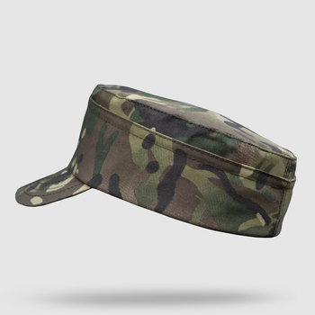 Кепка мазепинка мультикам камуфляж ЗСУ з кокардою, кепка армійська мультикам