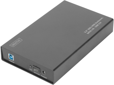 Obudowa zewnętrzna Digitus dla SSD/HDD 3.5" SATA III USB 3.0 Czarny (DA-71106)
