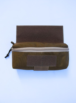 Напашник прямокутний сумка, підсумок напашник тактичний утилітарний з кріпленням до плитоноски на велкро Койот