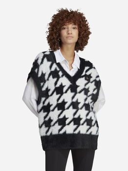 Жилет жіночий Adidas Houndstooth Vest W "Black White" IB8613 XS Чорний (4065432999199)