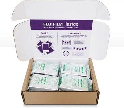 Фотобумага для камеры Fujifilm Instax Mini Color film 120 листов/фотографий (12 картриджей) для Mini 13, 12, 11, Evo, 41, 99, 9 и принтеров Mini Link, Link 2, Link 3 (Япония)