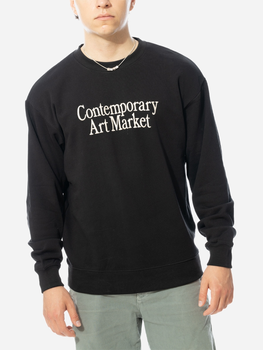 Bluza bez kaptura męska Market Contemporary Art Market Crewneck Sweatshirt 396000921-0001 L Czarna (840339614253)