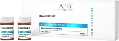 Aktywator do twarzy Apis Ampułki rewolucja w nawilżaniu Hyaluron 4D 5x 5 ml (5901810003685)