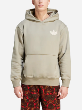 Bluza męska z kapturem oversize Adidas Premium Graphic Hoodie "Silver Pebble" IV9697 M Beżowa (4067886969438)