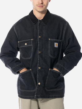 Джинсова куртка чоловіча Carhartt WIP OG Chore Coat "Black" I032703-00E06 M Чорна (4064958723554)