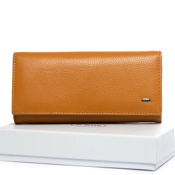 Жіночий шкіряний гаманець dr.Bond Classic W502 жовтий